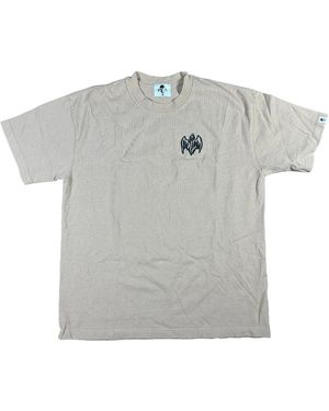 Warren Lotas Bat Logo Short Sleeves T-Shirt "Tan" Wl068" - Black