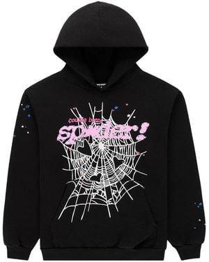Sp5der Cb Punk V2 Hoodie "Owl" 347" - Black