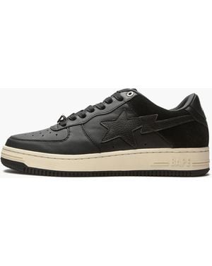 A Bathing Ape Bape Sta "black / Beige" Shoes