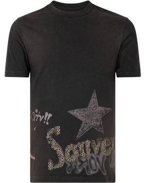 Travis Scott Utopia Circus Maximus Ss Nyc T-Shirt "Utopia Circus Maximus Tour 2023" Tscu12" - Black