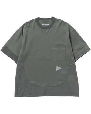 and wander Combi T-Shirt 5746184073 020" - Black