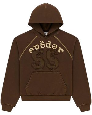 Sp5der 55 University Hoodie "Ss26 - Brown