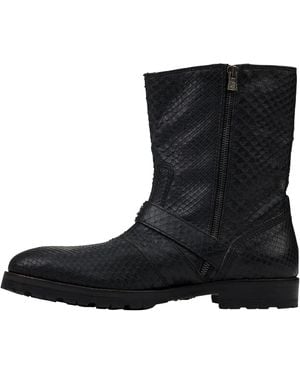 Jimmy Choo Snakeskin Boots Jim Wftw 0001" - Black