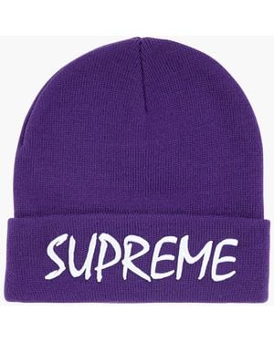 Supreme Ftp Beanie "ss 21" - Purple