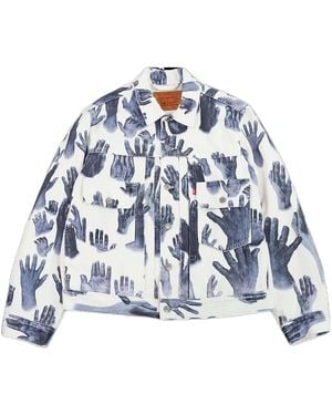 DENIM TEARS Type-2 Hands Jacket Dt423" - Black