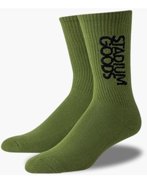Stadium Goods Crew Sock "moss" - Green