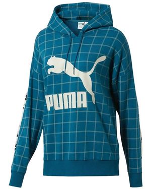PUMA Revolt Hooded Sweatshirt "Corsair" 578339 03" - Blue