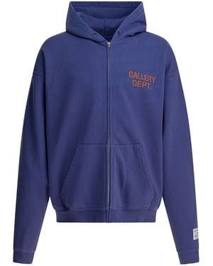 GALLERY DEPT. 90's Full Zip Hoodie Gd136" - Blue
