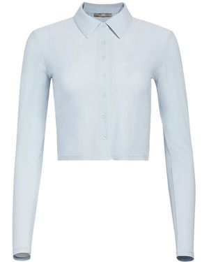 Kith Tori Pointelle Button Up Shirt 264" - Black