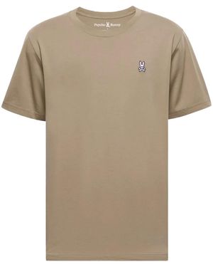 Psycho Bunny Classic Crew Neck Antique Taupe T-Shirt Shirt B6U014Crpc Atp" - Black