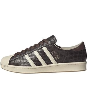 adidas Superstar Vintage Matte Croc "Aurora Coffee" Kj7464" - Black