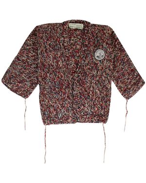 Off-White c/o Virgil Abloh Rope Knit Cardigan And" 89Ow-1159" - Black