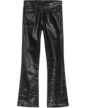 Purple Brand Coated Flare Jeans P004 Cfdb324" - Black