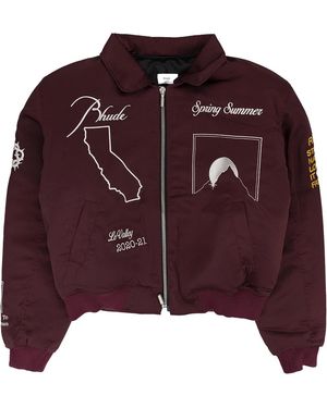 Rhude Signal Bomber Rhps21Ja000000070127" - Purple