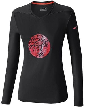 Mizuno Core Running Long-Sleeve Shirt J2Ga6722 9" - Black