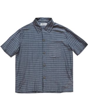 Our Legacy Heusen Shortsleeve Shirt M2252Hp" - Blue