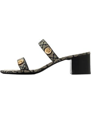 Tory Burch Romy City Sandals "T Mono Perfect" 185286 430" - Black