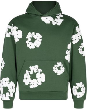 DENIM TEARS The Cotton Wreath Sweatshirt Dt023" - Green