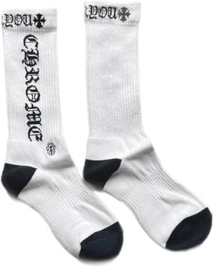Chrome Hearts Fuck You Logo Socks (1 Set) Chrm0603" - Black
