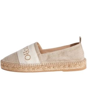 Off-White c/o Virgil Abloh Bookish Canvas Espadrilles Owib014S23Fab0016161" - Black