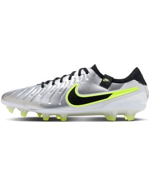 Nike Tiempo Legend 10 Elite Fg "Metallic Volt" Dv4328 001" - Black