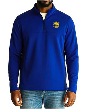 Nike Nba Golden State Warriors Therma Filt Cover Up 1/2 Zip Pullover "Royal" Gm2007 Gameroyal" - Blue