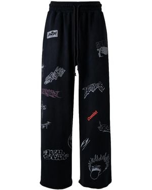 HELLSTAR Graffiti Hidden Pocket Joggers Hsr359" - Black