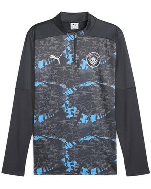 PUMA Mcfc Prematch 1/4 Zip Top 779156 74" - Black