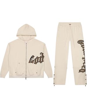 GODSPEED NEW YORK Og Logo Sweatsuit V2 "Creme/Brolive" 00Aaxaim" - Black