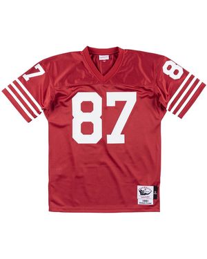 Mitchell & Ness Nfl Authentic Jersey 49Ers 1981 Dwight Clark "49Ers" Ajy6Gs19002 Sf4Scar81Dcl" - Black
