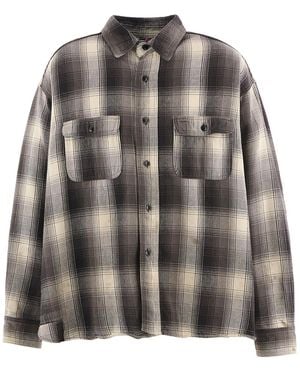 SAINT Mxxxxxx Berberjin Check Flannel Shirt Sm Hr1 0000 C52" - Black