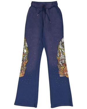 Who Decides War Flame Glass Joggers 1120020010Sw" - Blue