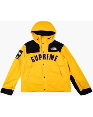 Supreme Tnf Arc Logo Mountain Parka "ss 19" - Yellow