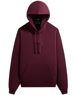 Kith Classic Logo Nelson Hoodie "Essence" Khm034444 624" - Red