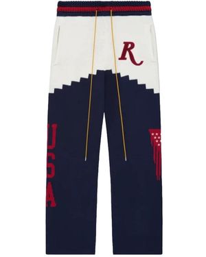Rhude St. Croix Knit Trousers Rhps24Pa10504142" - Black