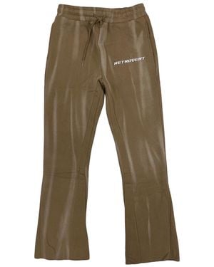 RETROVERT Flare Joggers "Tan" Ret038" - Black