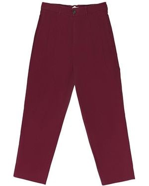 Aimé Leon Dore Garment Dyed Double Pleated Trousers Ald Mbtm 0012" - Red