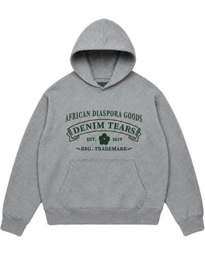 DENIM TEARS Adg Hoodie Dt724" - Black