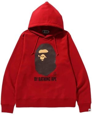 A Bathing Ape By Bathing Ape Relaxed Pullover Hoodie 0Zxswm1140X1I" - Red