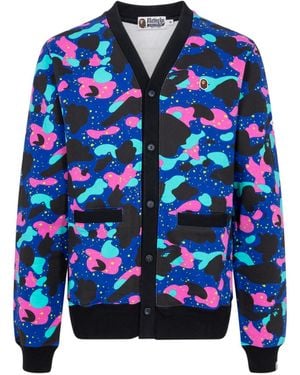 A Bathing Ape Sweat Cardigan X Kid Cudi" 83122113" - Blue