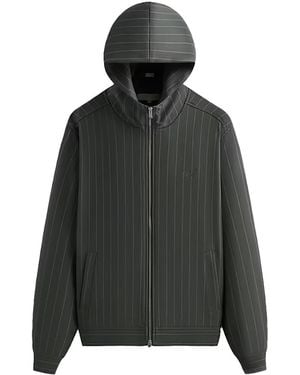 Kith Double Weave Selfridge Zip Up Hoodie "Machine" Khm032385 178" - Black