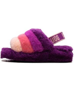 UGG Fluff Yeah Slide "Berrylicious Multi" 1097169 Bsml" - Purple