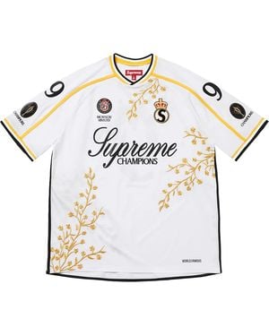 Supreme Floral Soccer Jersey "Fw25 - Black