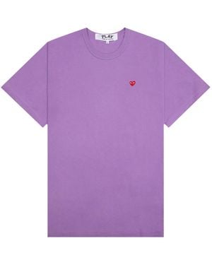 COMME DES GARÇONS PLAY Heart T-Shirt Az T314 051 4" - Purple