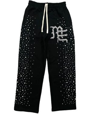Mixed Emotions Pearl Joggers Mixe030" - Black
