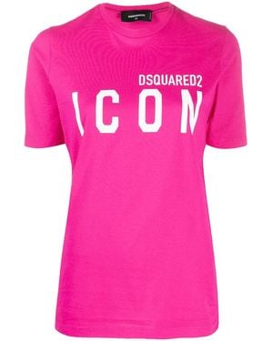DSquared² Icon Graphic T-Shirt S80Gc0003-S23009-399" - Pink