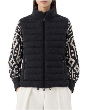 Brunello Cucinelli Wool Quilted Jacket Stone" Brun2666" - Black