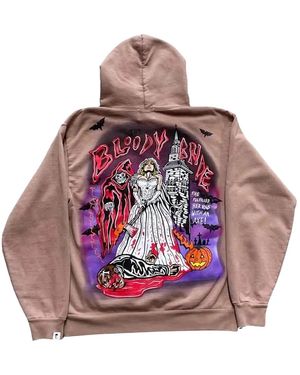 Warren Lotas Bloody Bride Hoodie Wl100" - Black