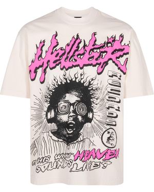 HELLSTAR Sounds Like Heaven T-Shirt "Cream" Hsr020" - Black