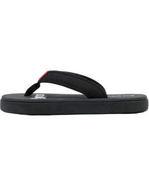 Palm Angels Logo Flip Flops Pmio001S23Fab0011001" - Black